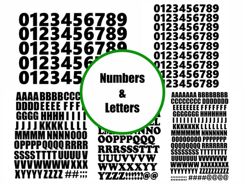 Numbers letters vinyl - 90,