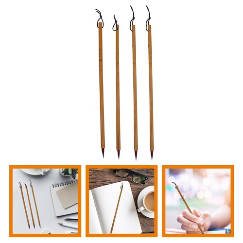 Pcs bamboo calligraphy - 4,