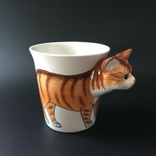 Hand Painted 3D Orange Tabby