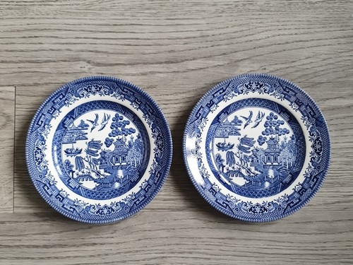 Churchill england blue willow - england,