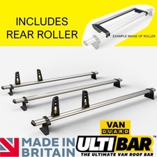 Renault Master Roof Rack 2010-2024 3x Roof Bars + Ladder Roller Van Guard