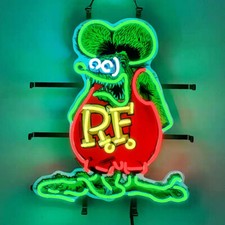 Rat Fink Rat Rod RF Neon Sign