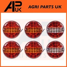 6x Slim LED Rear Round