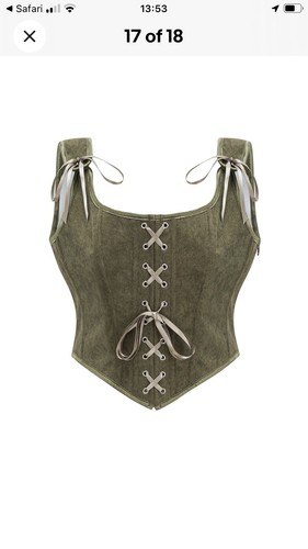 Corduroy corset - corduroy,