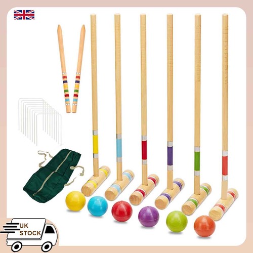 Portable six player croquet - player,
