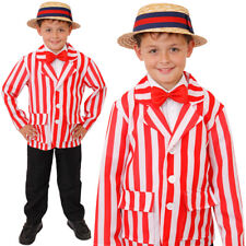 BOYS RED AND WHITE STRIPED
