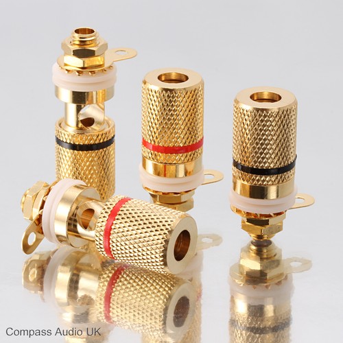 Gold binding posts insulated - binding,