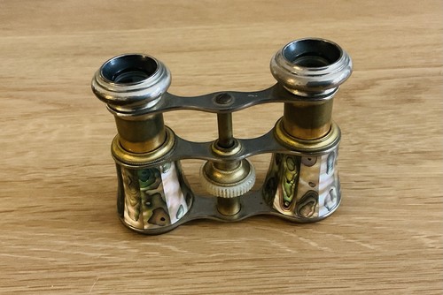 Antique abalone pair opera - pair,
