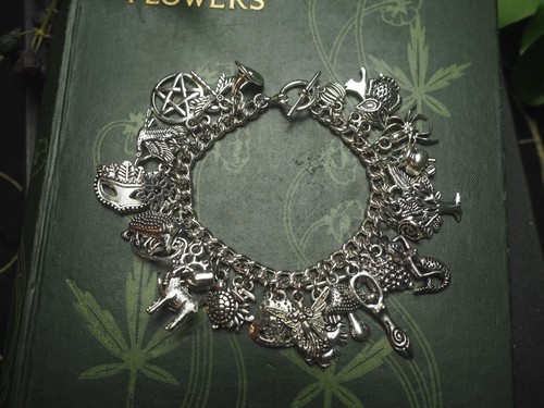 Witches charm bracelet - bracelet, with