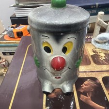 Vintage Ceramic Grey Dusty Bin