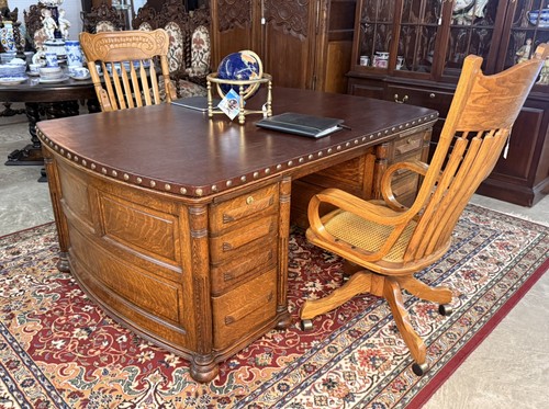 Rare antique tiger oak - antique, double