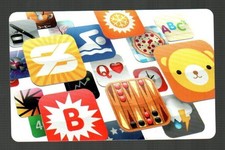 ITUNES ( UK ) Assorted App Icons ( 2010 ) Gift Card ( $0 - NO VALUE )