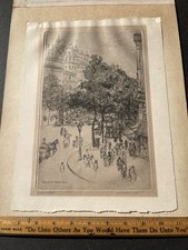 Original Signed Etching Frank