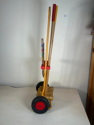 Vintage kids croquet set with - kids,