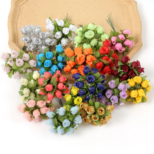12pcs mini artificial rose - artificial,