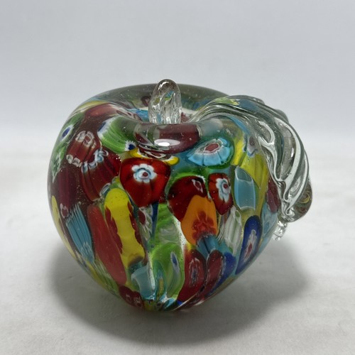 Murano style art glass apple - murano,