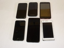 Job Lot 6 Mobile Phones Untested Sony Motorola etc.