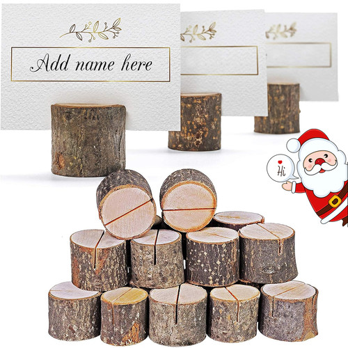 Wooden place card holders - card,