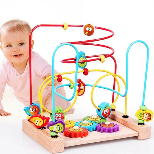 Rollercoaster wire bead maze - wire,