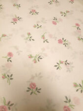 66x72" FLORAL CURTAINS TIE BACKS PRINTED ROSEBUD ROSES GREEN VINE LEAF LEAVES