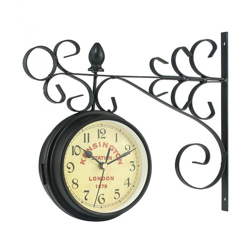 Vintage double sided clock - double,