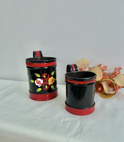 Pair hand painted bargeware - hand,