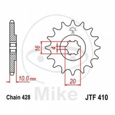 SPROCKET Z15 428 726.32.39 FOR SUZUKI 125 GN 1997-1999