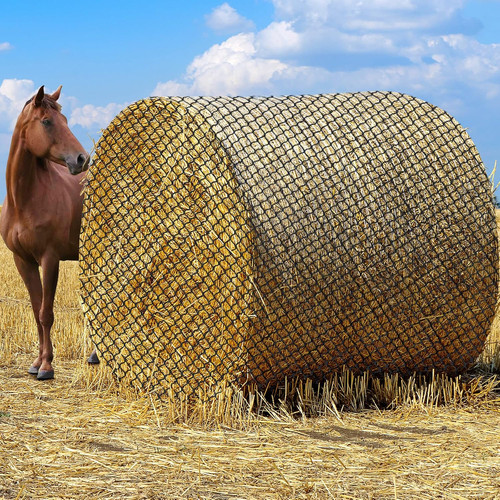 5x5ft round bale hay net - round, for