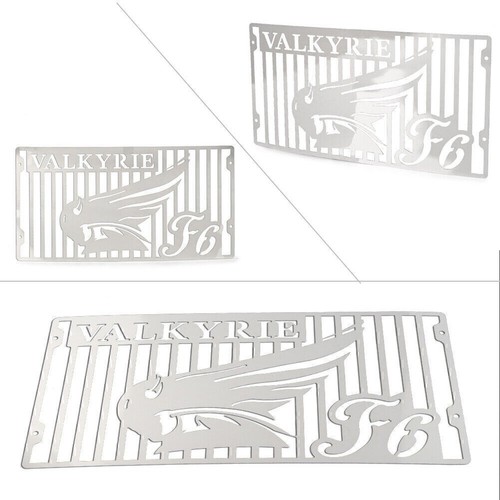 Chrome radiator grille guard - grille,