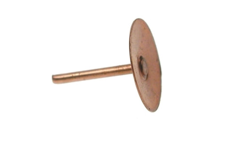 Copper disc rivets - disc, 19mm