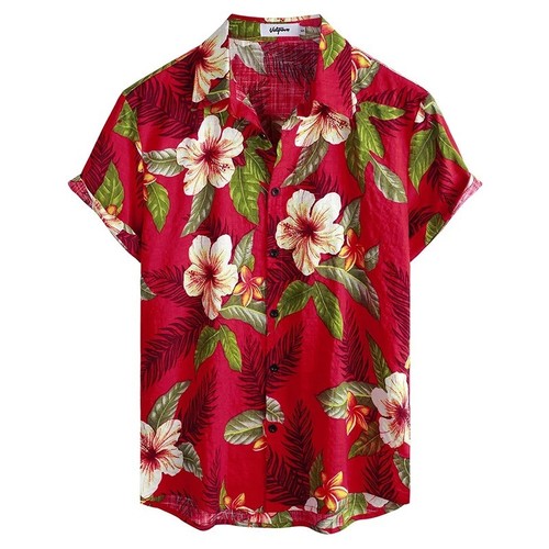Men hawaiian floral print - hawaiian,