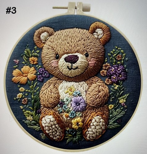 Embroidery kit teddy bear - embroidery,