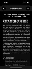 Sonik Xtractor 10ft 3.25lb Carp Fishing Rods Set of Two