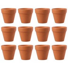 12pcs Small Terracotta Planters with Drainage Holes Mini Clay Pots for Plants