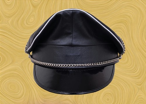 Genuine leather black white - leather,