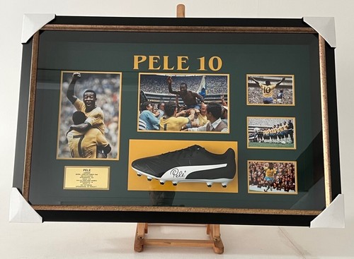 Pele hand signed puma - pele, football