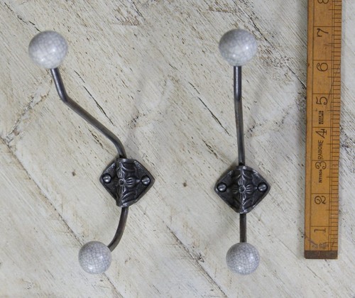 Rustic iron coat hook - , retro