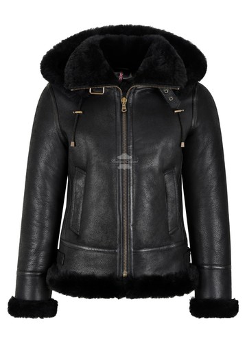 Ladies sheepskin jacket - jacket, b3