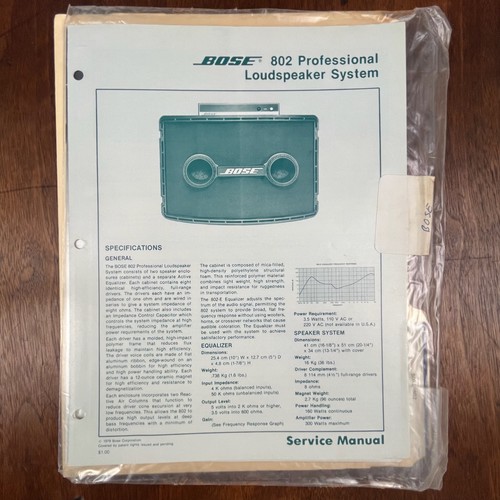 Vintage bose 802 professional - vintage,