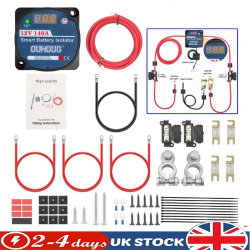 Split charge relay kit 12v - split,