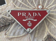 Stunning Prada Red and Silver