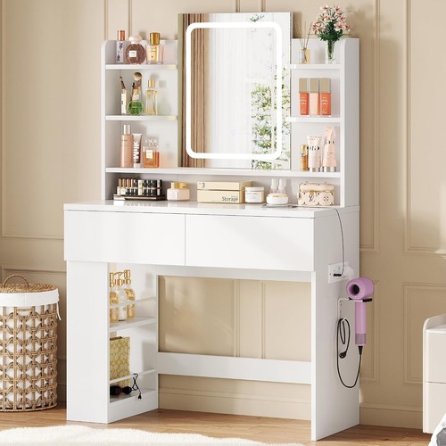 Dressing table with - table, led