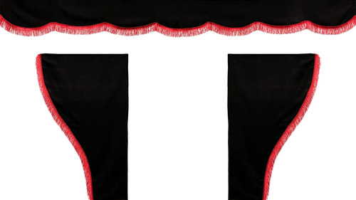 Truck curtains with fringe - truck, for