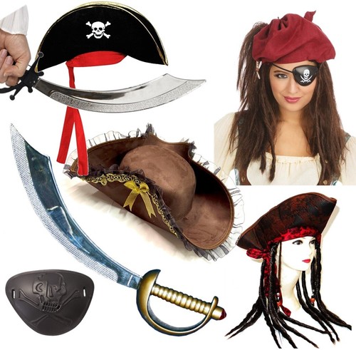 Pirate fancy dress accessories - pirate,
