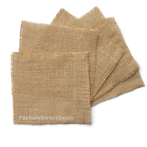 Jute hessian fabric squares - hessian,