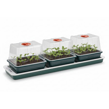Garland Trio Top Electric Windowsill Heated Propagator Seed Starter with 3 Trays