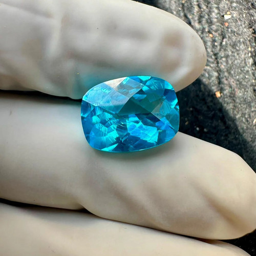 Natural neon blue paraiba - blue,