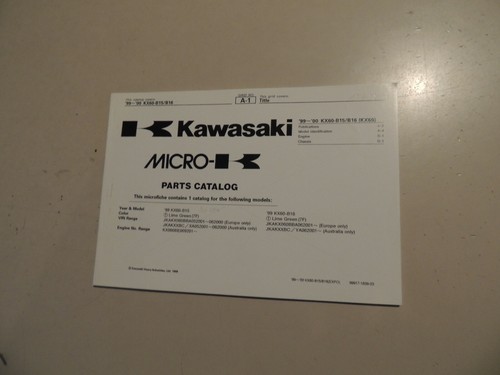 1999 2000 parts catalog list - 1999-2000,