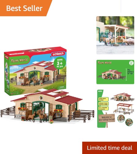 Piece horse stable playset - 96-piece,