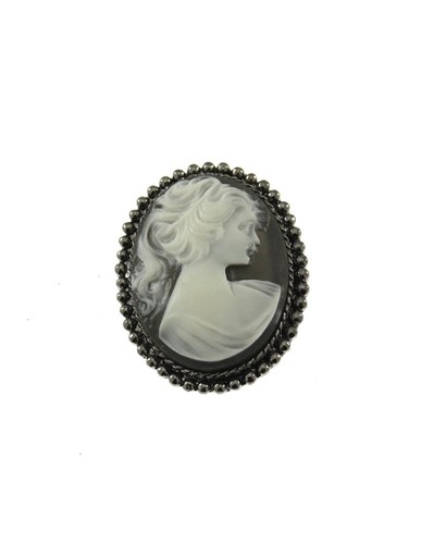 Elegant cameo brooch - cameo,